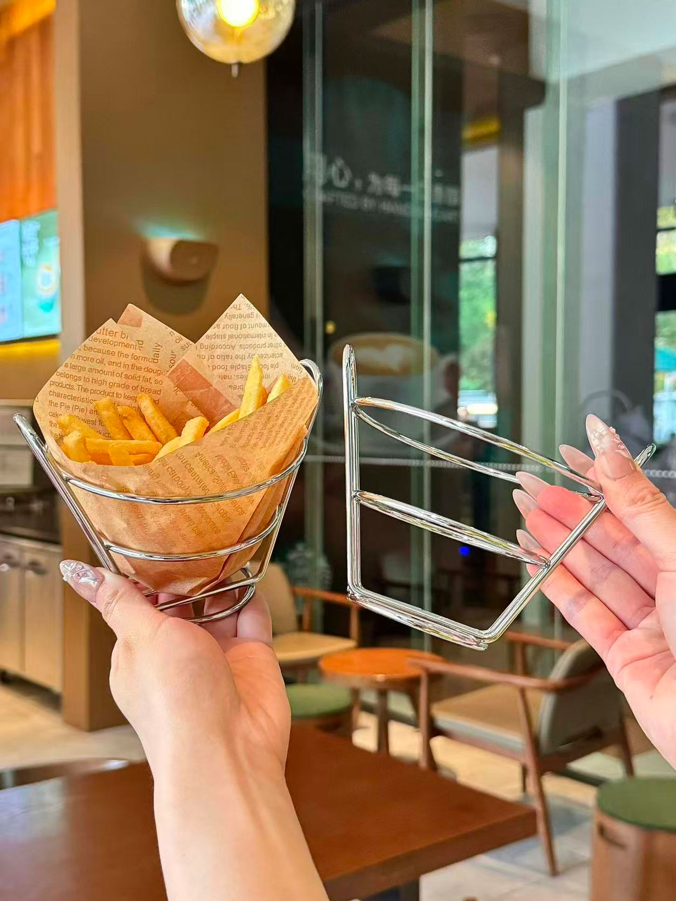Food Snacks Restaurant - Корзина для закусок в американском стиле