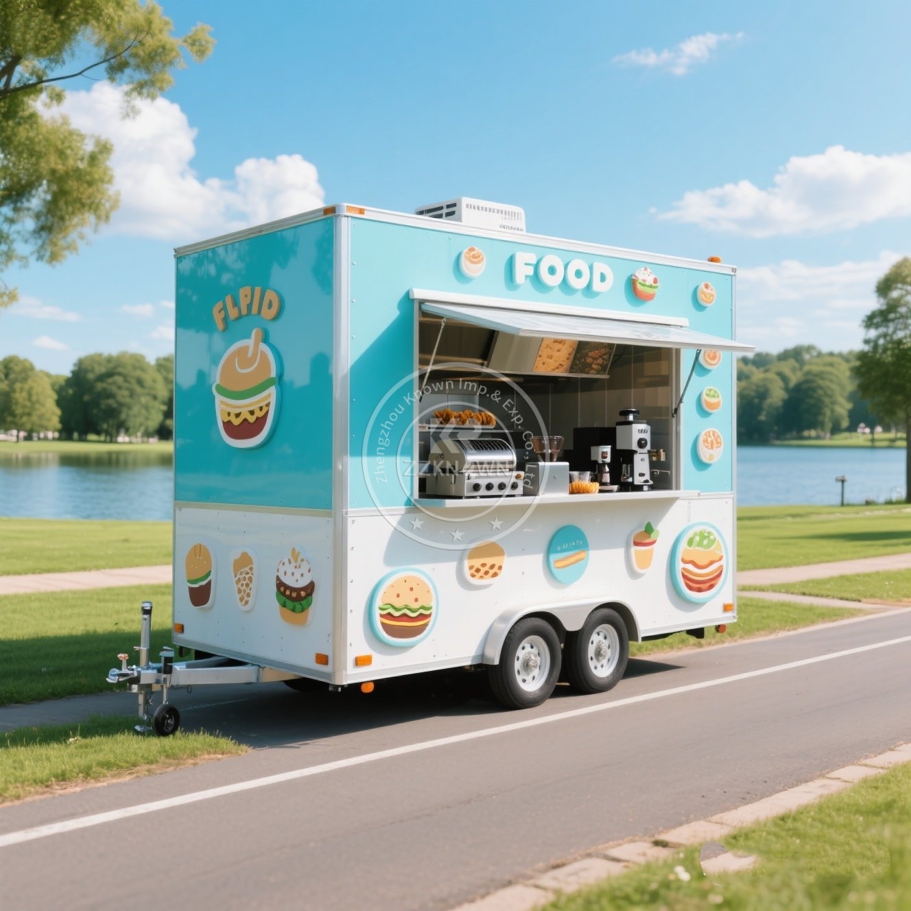 Food Snacks Catering - Прицеп для еды Грузовик Мороженое Кофе