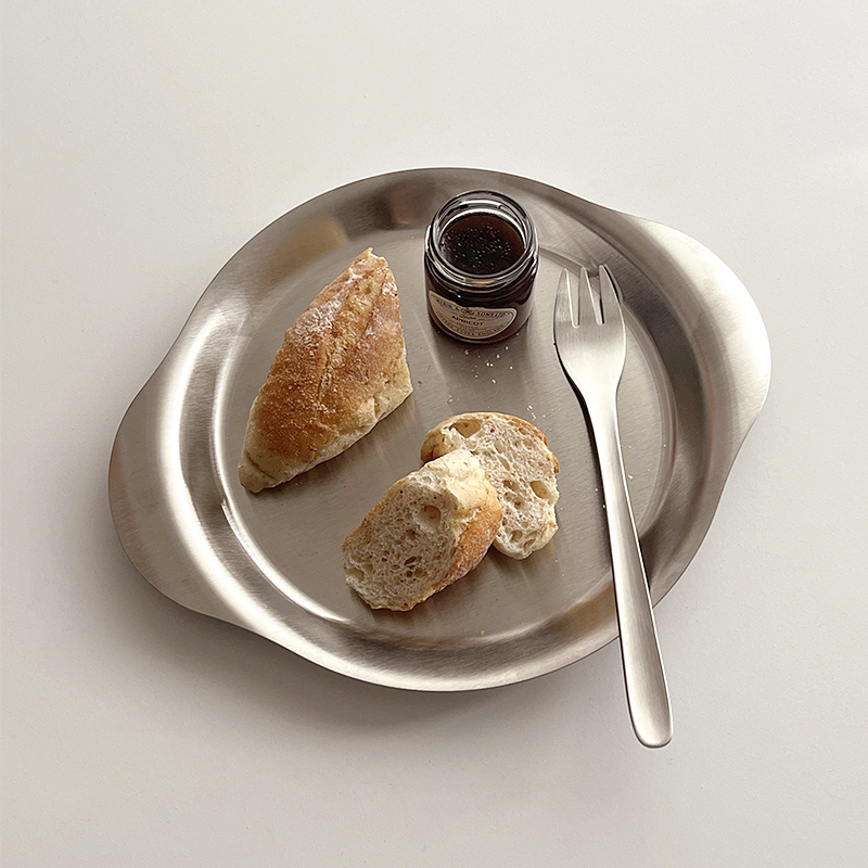 Food Snacks Restaurant - Бинауральная тарелка из нержавеющей стали 304,