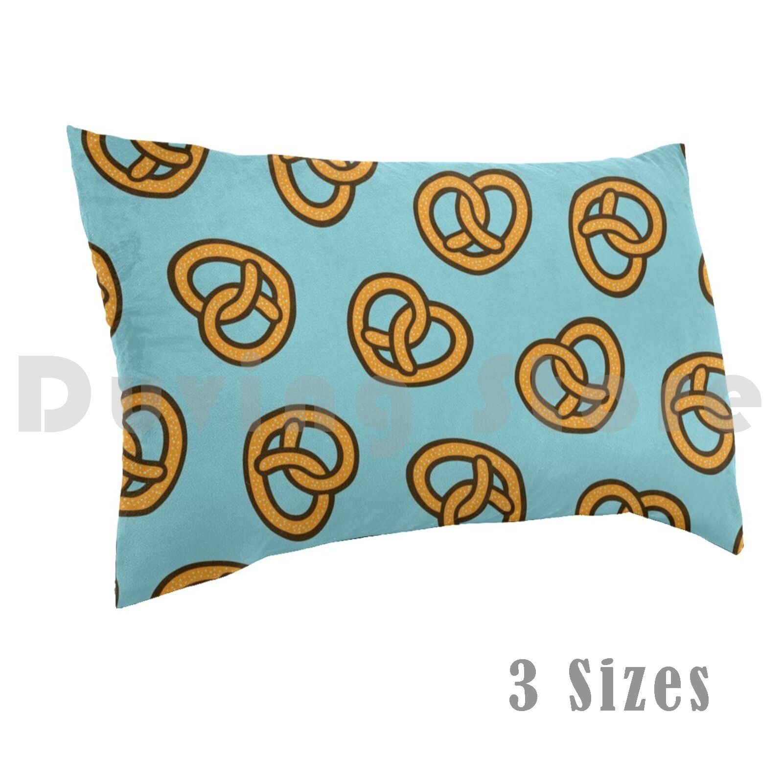 Foody Snacks - Наволочка с узором I Heart Pretzels