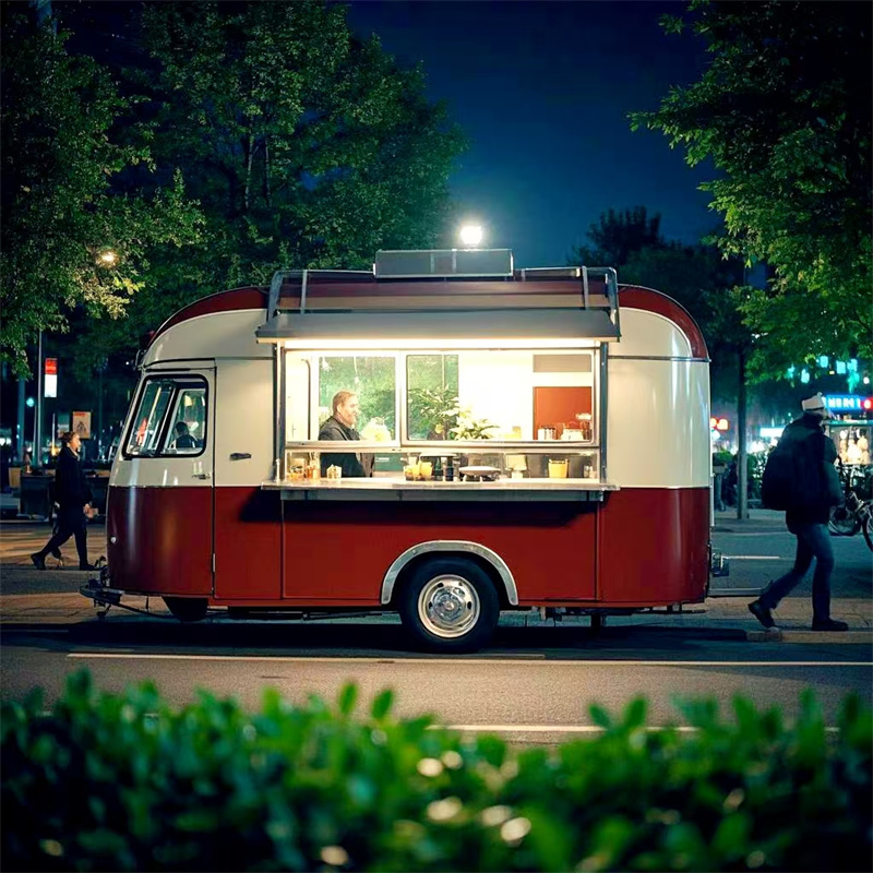 Food Snacks Catering - Портативный мобильный фудтрак-прицеп для коммерческого кейтеринга,