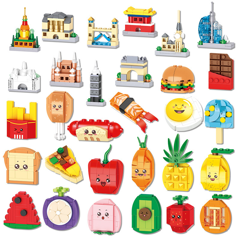 Food And Snacks Ideas - 10 в 1, Детский конструктор «еда»