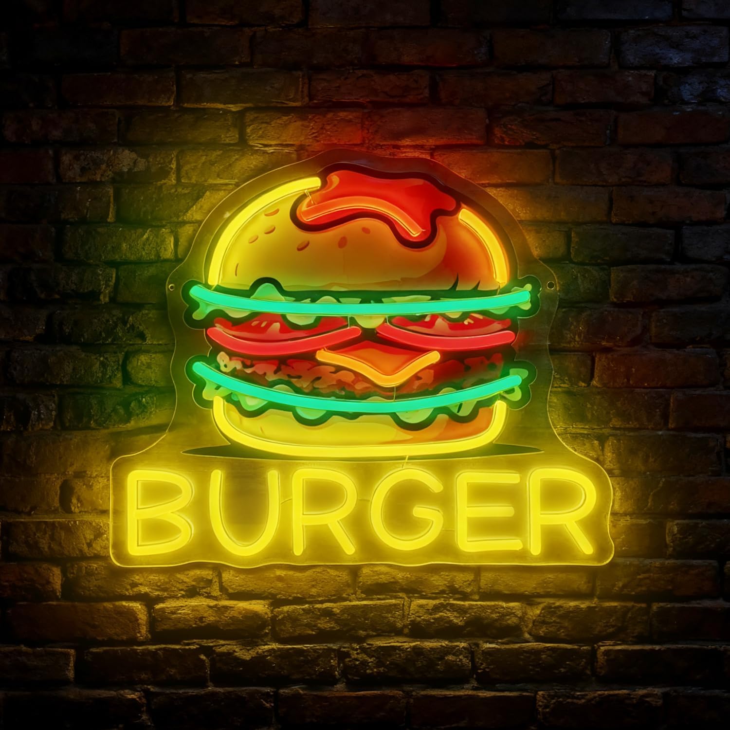 Неоновая вывеска «Бургер», све – обзор и цена Food Snacks Restaurant