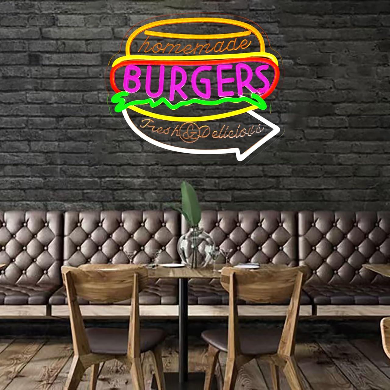 Неоновая вывеска «Домашние бур – обзор и цена Food Snacks Restaurant