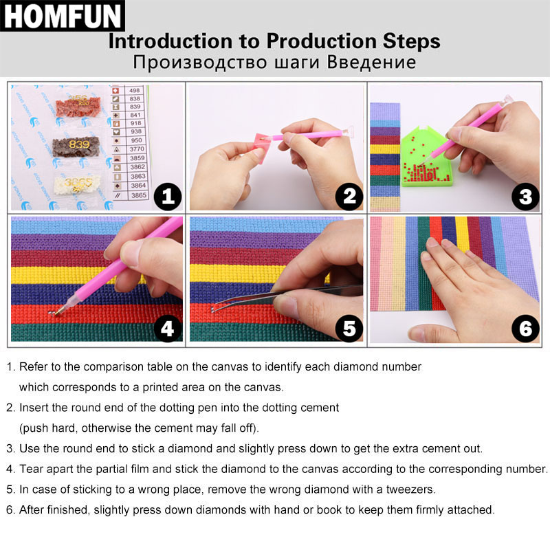 Алмазная 5D Вышивка HOMFUN «фр – обзор и цена Fruit Roll Up