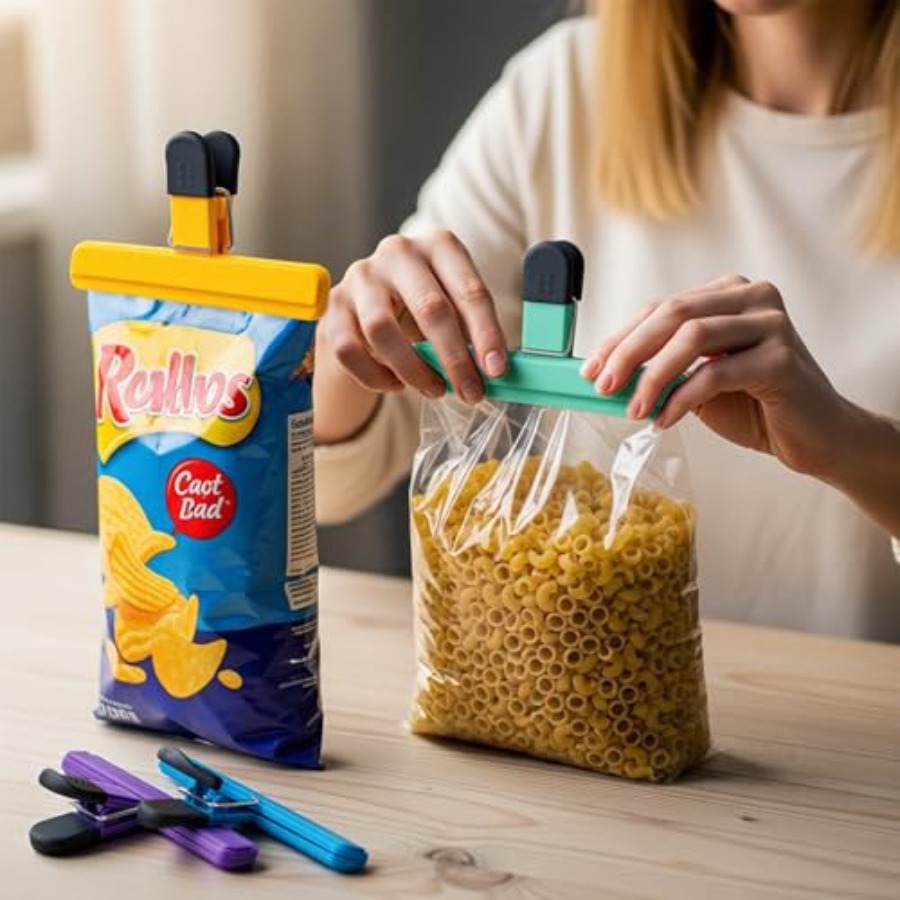 Набор из 6 зажимов для пакетов – обзор и цена Food Snacks At Home