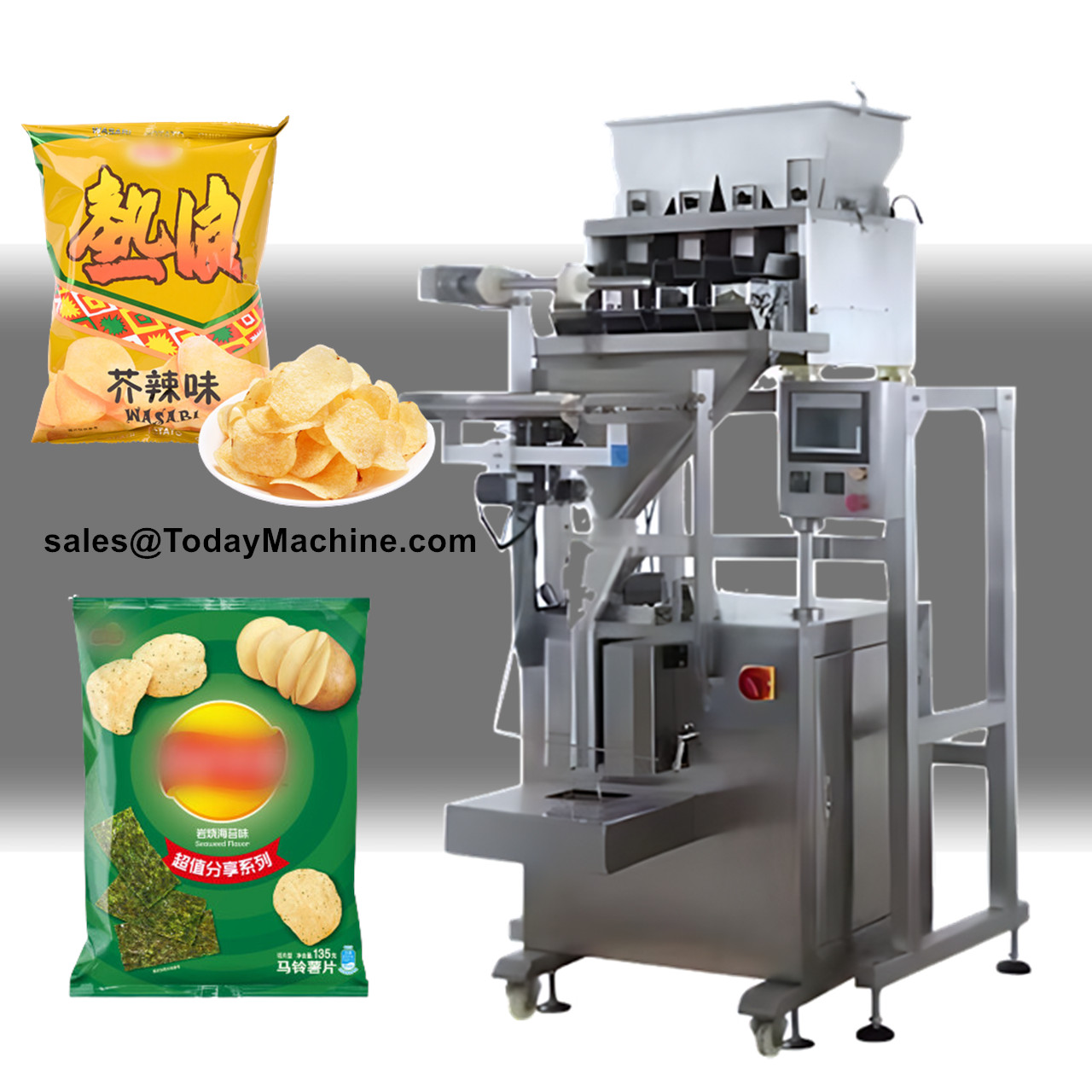 Автоматическая линейная весова – обзор и цена Food Snacks Packaging