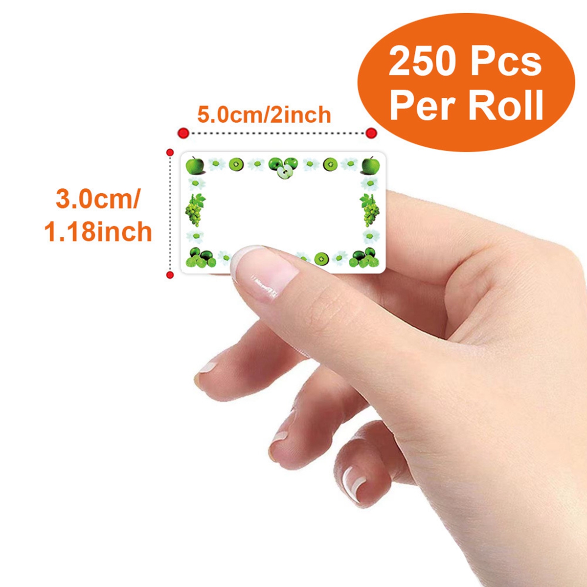 250 шт. прямоугольных этикеток – обзор и цена Foods X